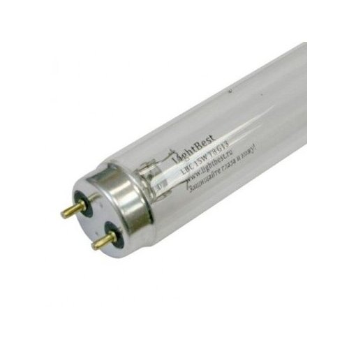 Лампа бактерицидная LightBest LBC 15W T8 G13 для рециркуляторов и облучателей лампа бактерицидная 6w g5 212мм