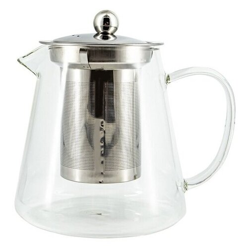 KIMBERLY Стеклянный чайник для заваривания с фильтром из нержавеющей стали, 800 мл.
