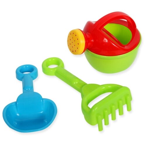 фото Altacto набор для игр с песком и водой "3 в 1" (лейка, совок, грабли, 19 см)