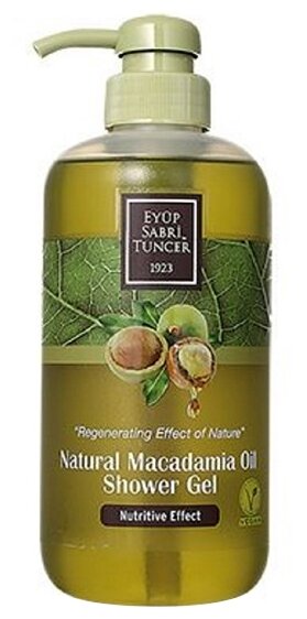 Гель для душа Eyup Sabri Tuncer Natural Macadamia, 600 мл, 600 г