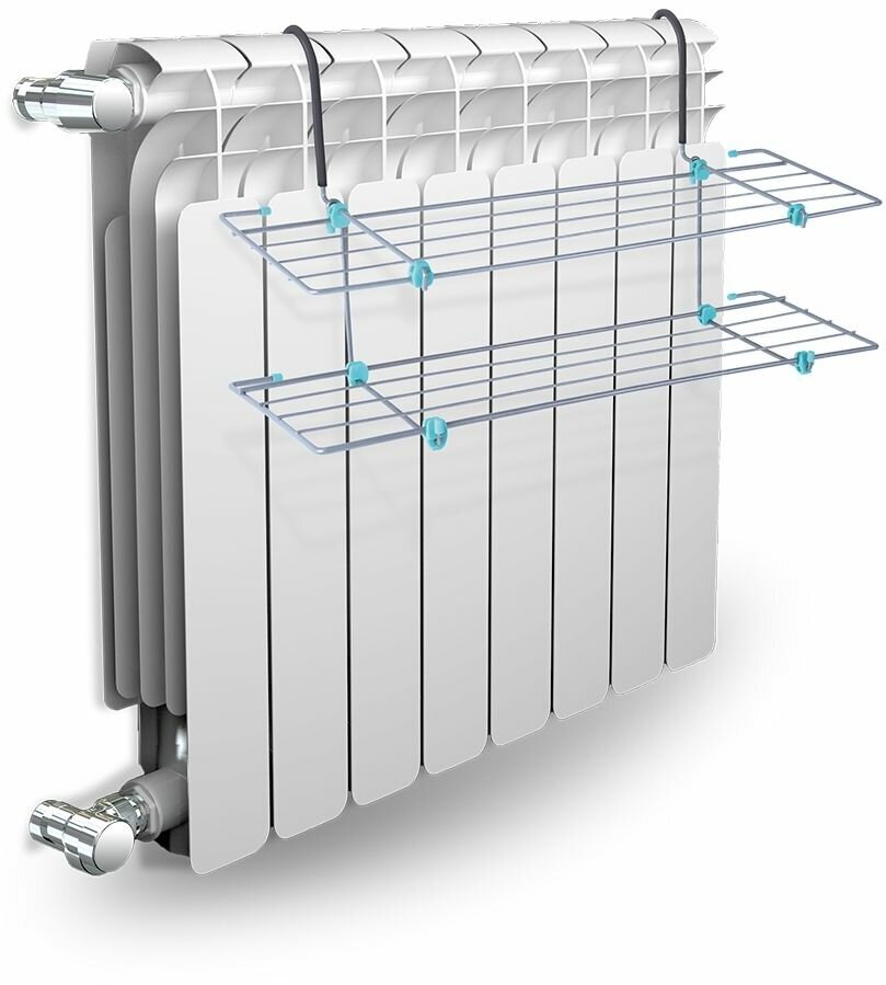 Сушилка на радиатор СБ6-65 серебряный - фотография № 1