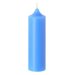 Свеча-колонна 14 см голубая