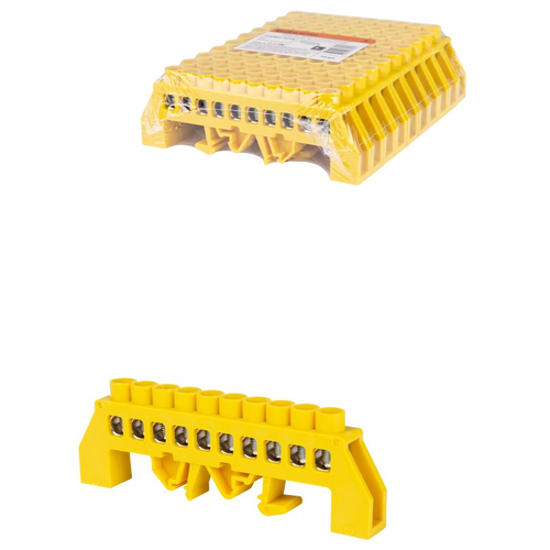Tdm Шина PE земля на DIN-рейку 8x12мм 10 групп SQ0801-0216