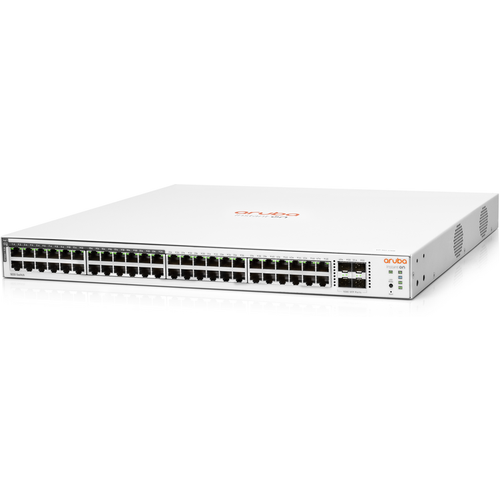 коммутатор hpe aruba instant on 1930 24g class4 poe 4sfp sfp 370w Коммутатор HPE Aruba Instant On 1830, управляемый, количество портов: 48x1 Гбит/с (JL815A)