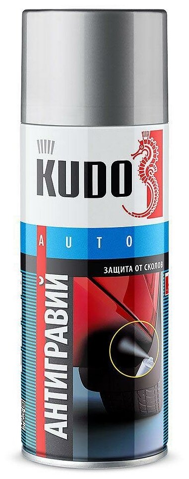 Антигравий Kudo серый аэрозоль 520 мл KUDO KU-5221 | цена за 1 шт