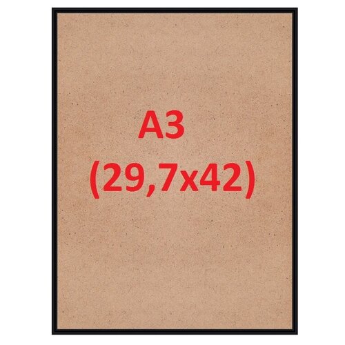 Рамка 29.7x42 (А3) Nielsen алюминий черный №2
