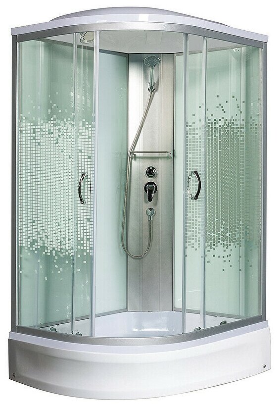 фото Душевая кабина мономах 100/70/24 МЗ R 1000*700*2100, асимметричная (10000005820)