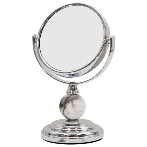 фото Зеркало косметическое настольное Belberg BZ-10 Шар серебристый