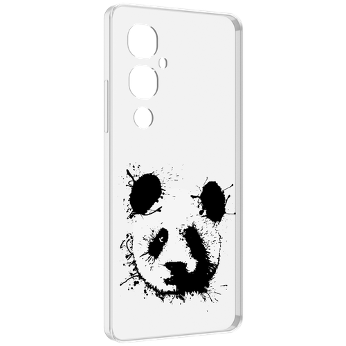 Чехол MyPads клякса-панда для Tecno Pova 4 Pro задняя-панель-накладка-бампер