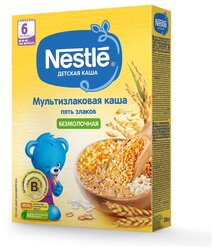 Каша Nestlé безмолочная 5 злаков, с 6 месяцев, 200 г