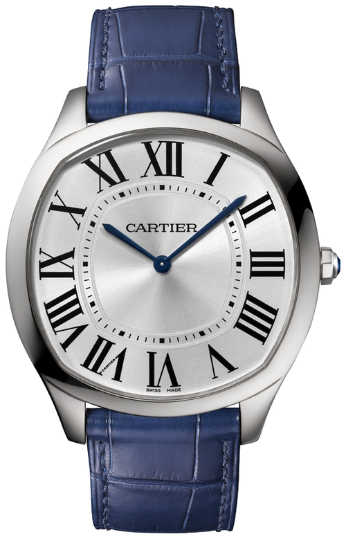 Наручные часы Cartier Cartier Drive De Cartier WSNM0011, серебряный, синий