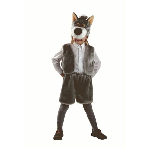 Батик Карнавальный костюм «Волк», мех, размер 28, рост 110 см