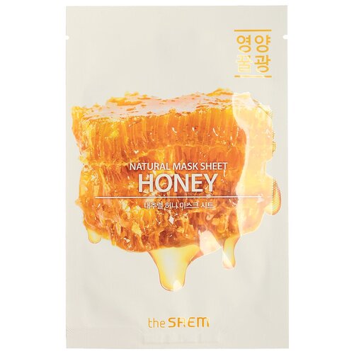 THE SAEM СМ Маска на тканевой основе д/лица N с экстрактом меда Natural Honey Mask Sheet 21мл маска на тканевой основе для лица с экстрактом меда the saem natural honey mask sheet 1 шт