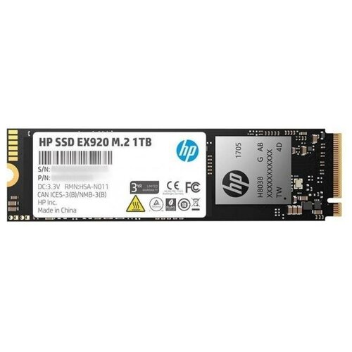 Твердотельный диск 1TB HP EX920 M2 NVMe 3D TLC RW - 32001800 MBs 1256700₽