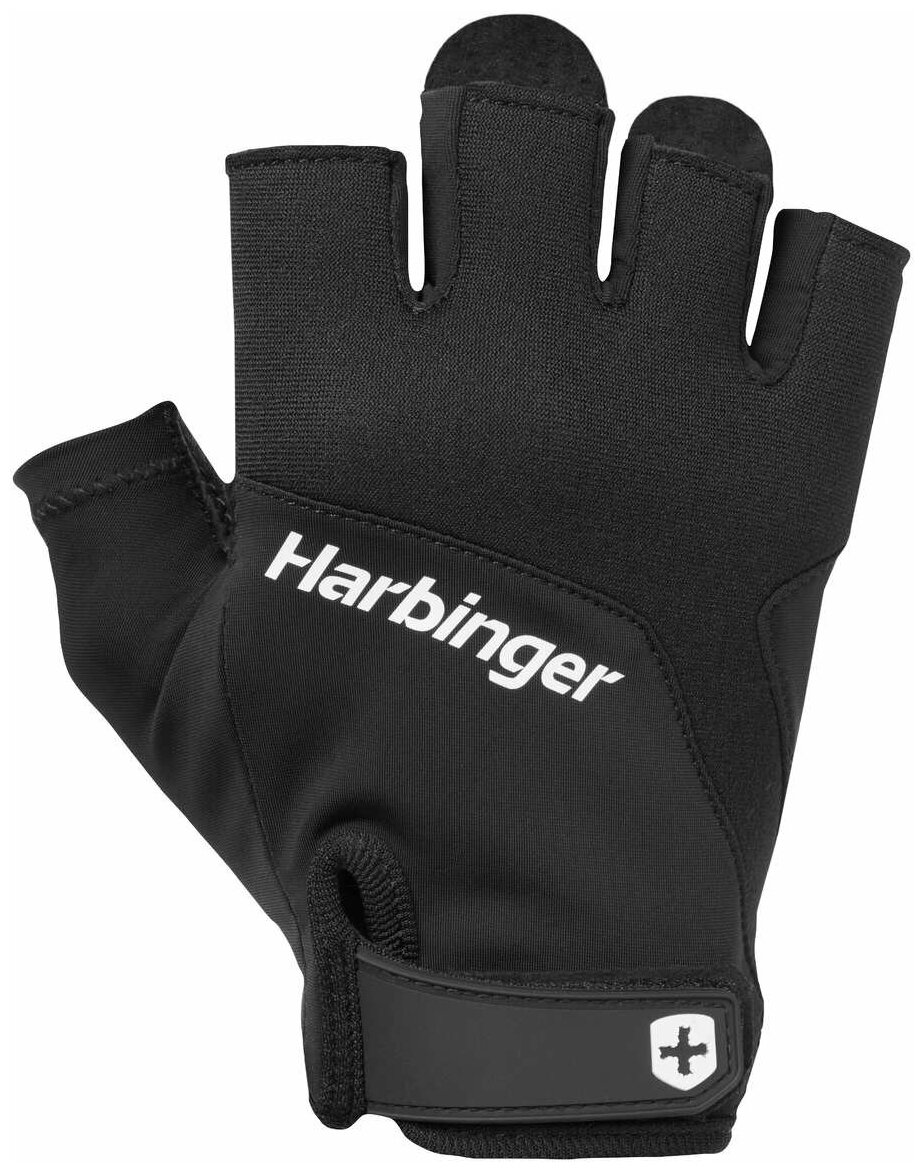 Фитнес перчатки Harbinger Training Grip 2.0, унисекс, черные, S