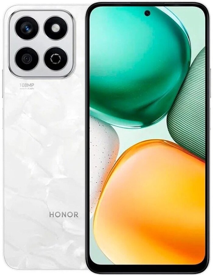 Смартфон Honor X7c 8/256Gb, Dual nanoSIM, NFC, White (лунный белый) RU