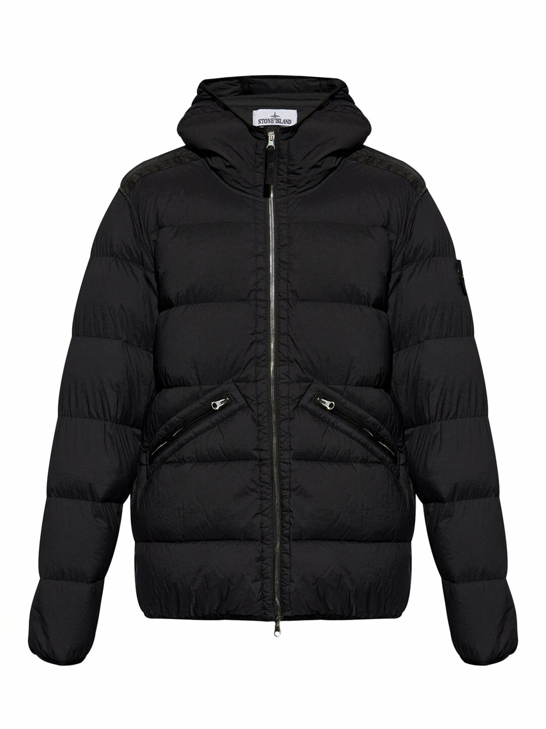 Пуховик Stone Island, размер M, черный