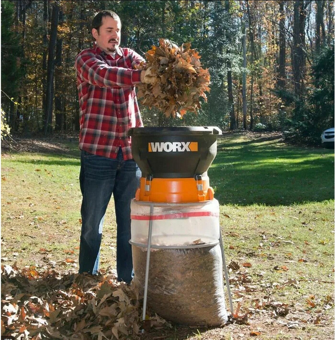 Измельчители Садовые Электрические Садовый электрический измельчитель WORX WG430, черный, 11,8 кг 1200 Вт