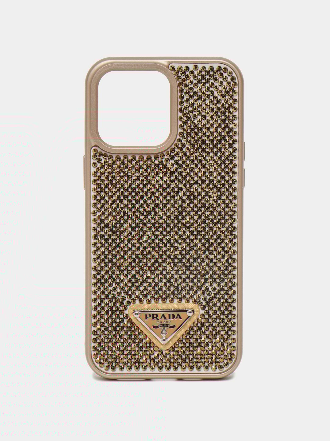 Силикон чехол Prada с блестящим камнем, для iPhone 16 Про Макс