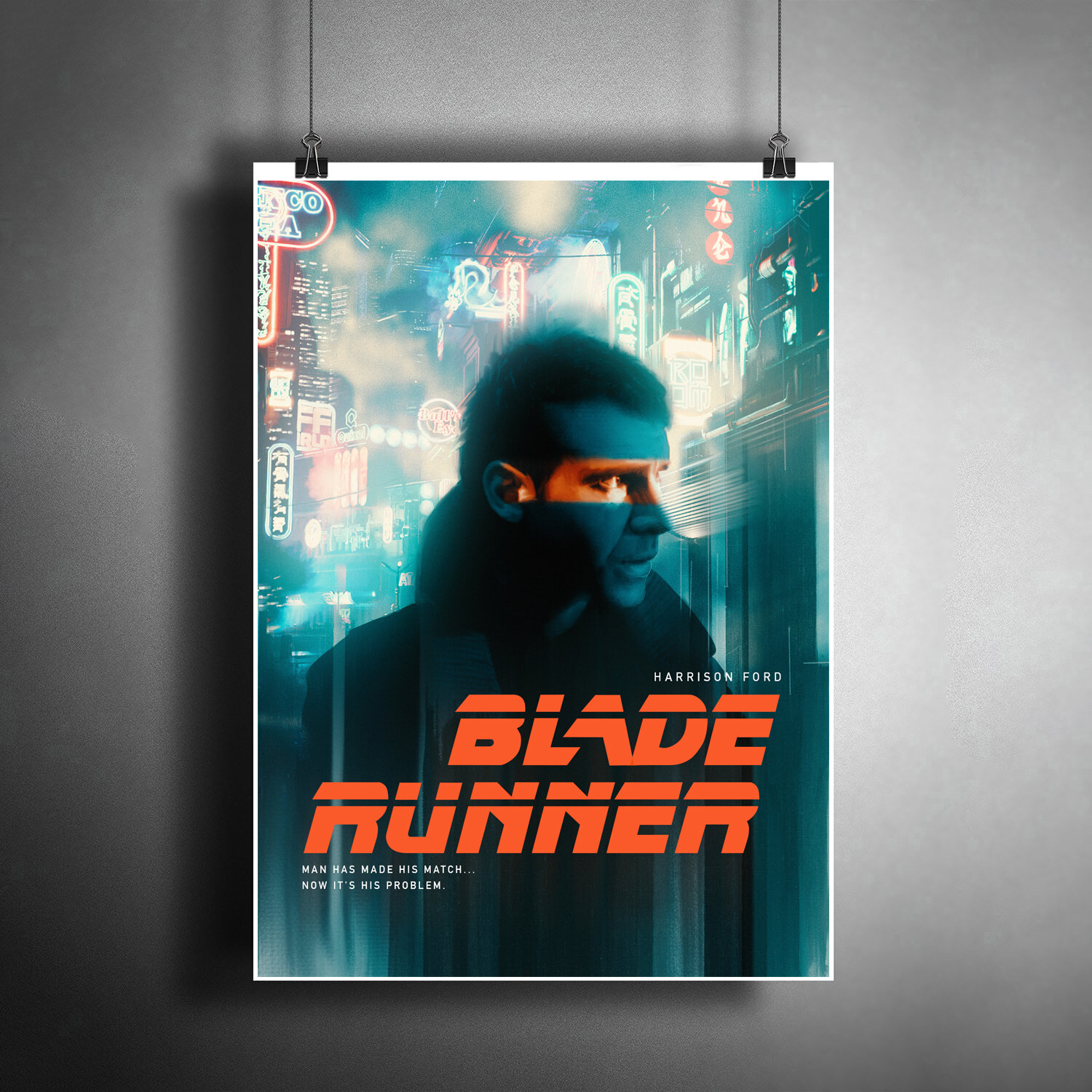 Постер плакат Бегущий по лезвию. Blade Runner / размер A3 (30 x 42 см)