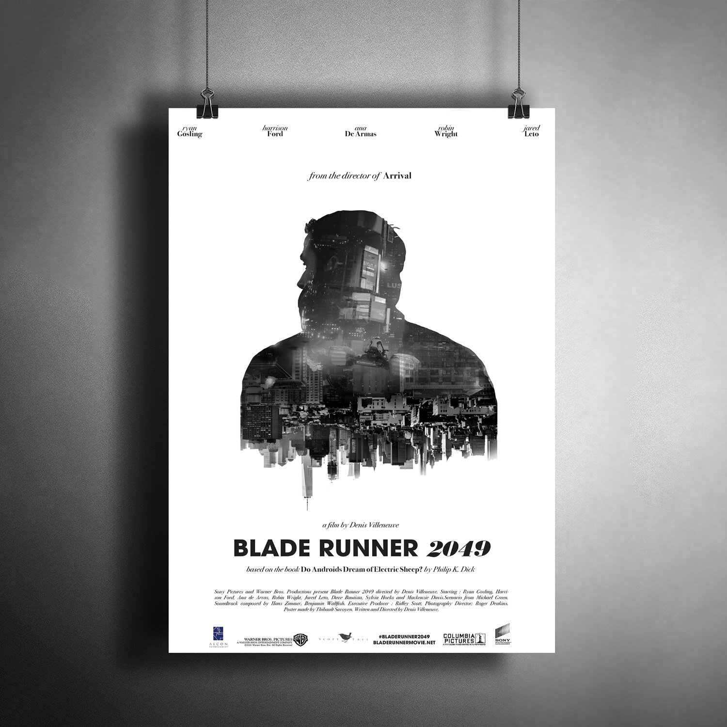 Постер плакат Бегущий по лезвию 2049. Blade Runner 2049"/ размер A3 (30 x 42 см)
