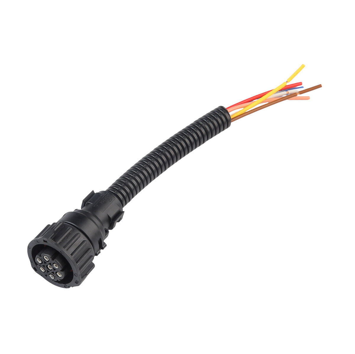 Гнездовой разъем AMP-7 71227715B, 7-контактный, прямой, байонет, для розетки, 1 шт