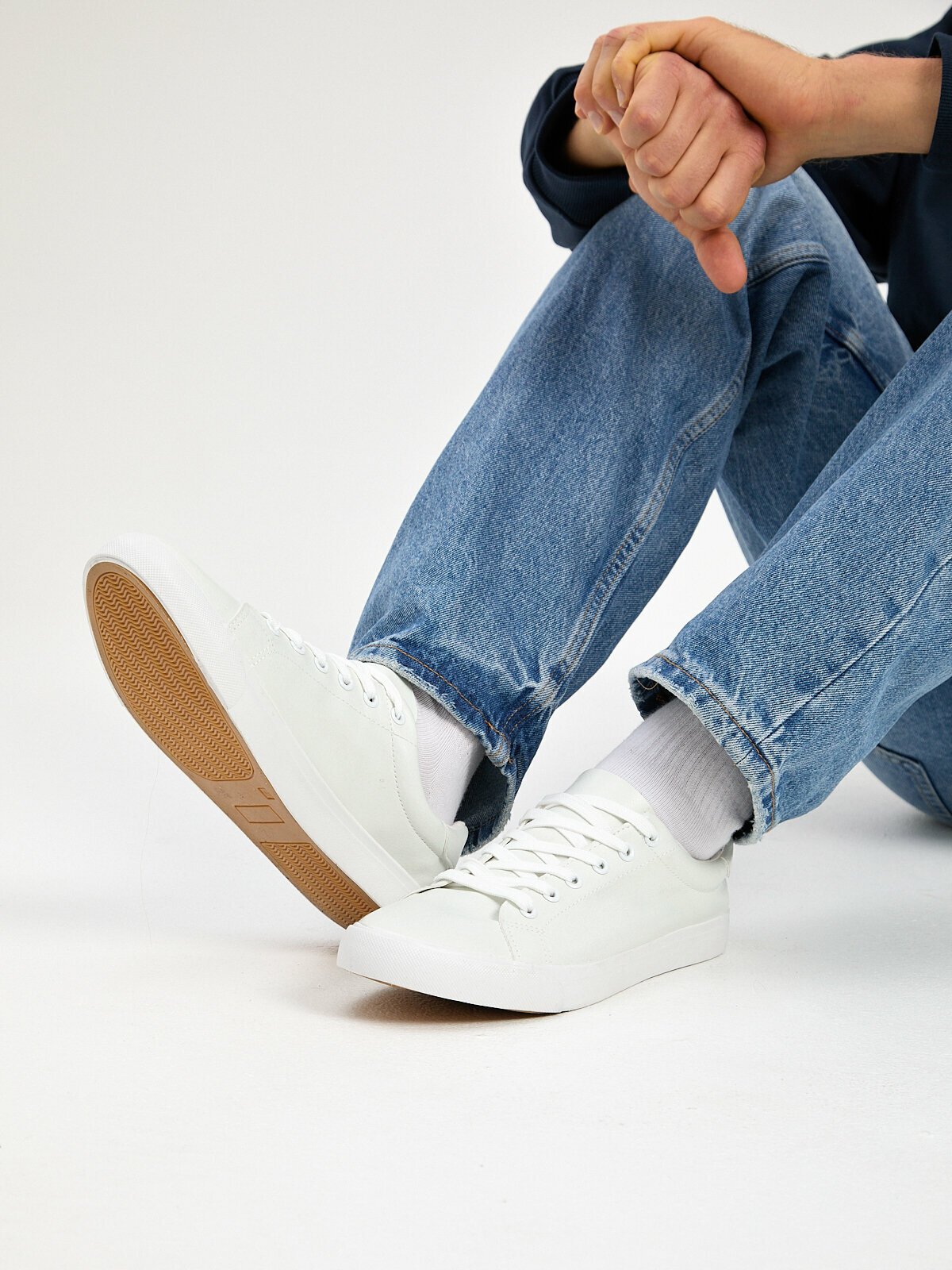 Кеды Nobbaro, полнота 7, размер 42, белый, — фото 1