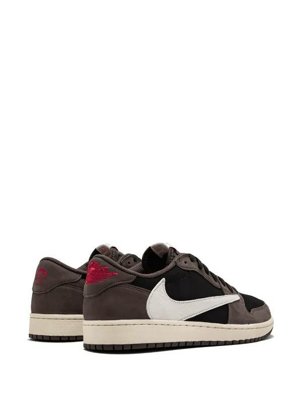 Кроссовки NIKE nike travis scott, размер 44, black/red/white — фото 1