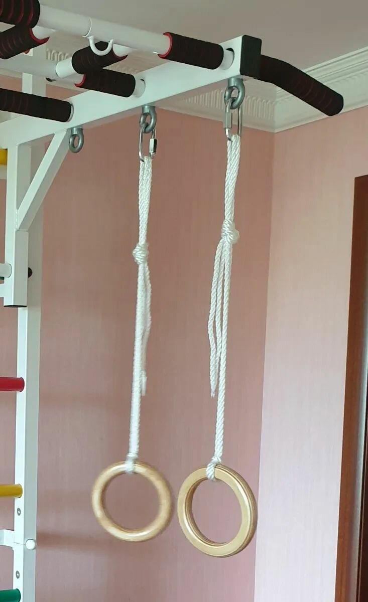 Кольца гимнастические деревянные