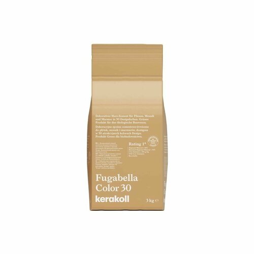 фото Затирка цементно-полимерная fugabella color №30 kerakoll 3 кг
