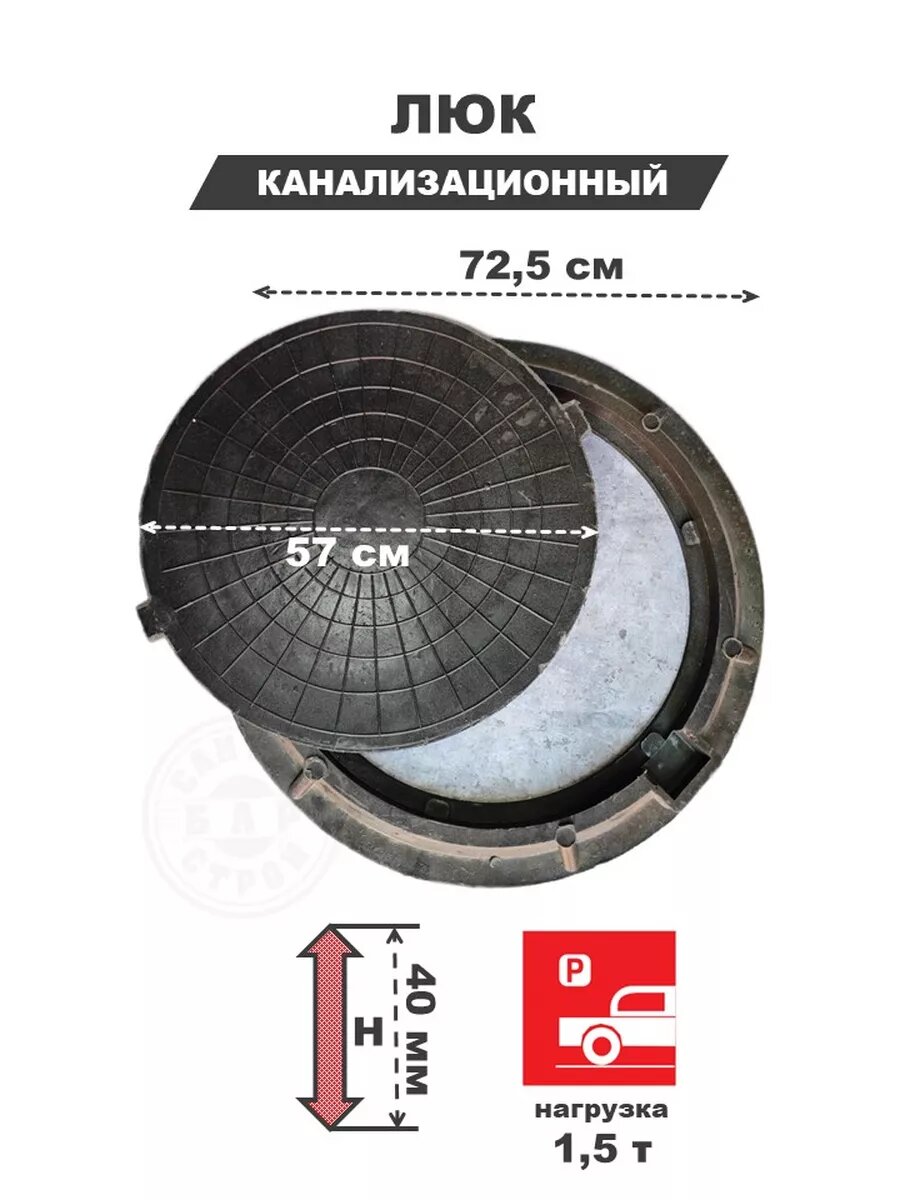 Круглый канализационный люк