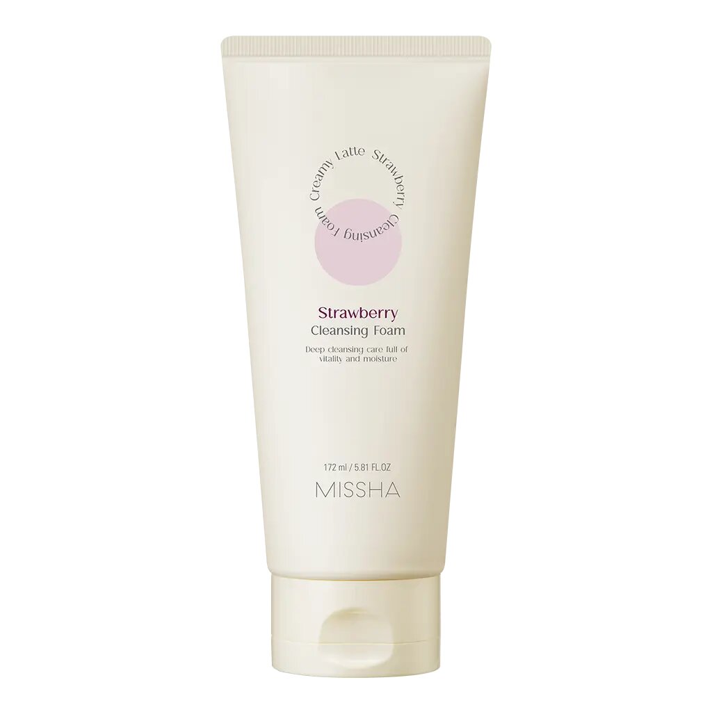MISSHA Creamy Latte Пенка для умывания с экстрактом Клубники 172 мл 1 шт