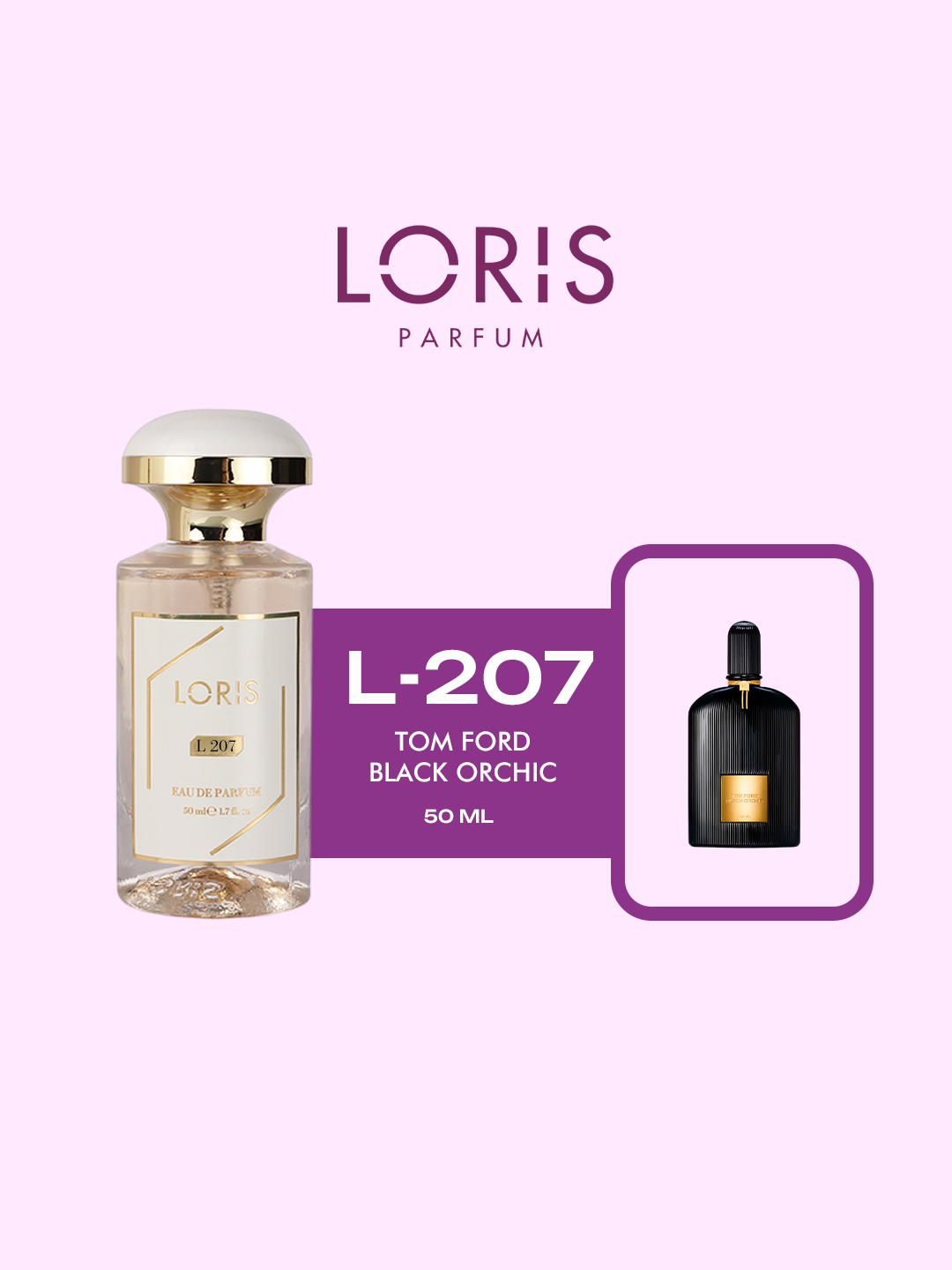 Женская парфюмерная вода "Loris Parfume" - Tom Ford – Black Orchid, 50 мл, стойкость в течение дня