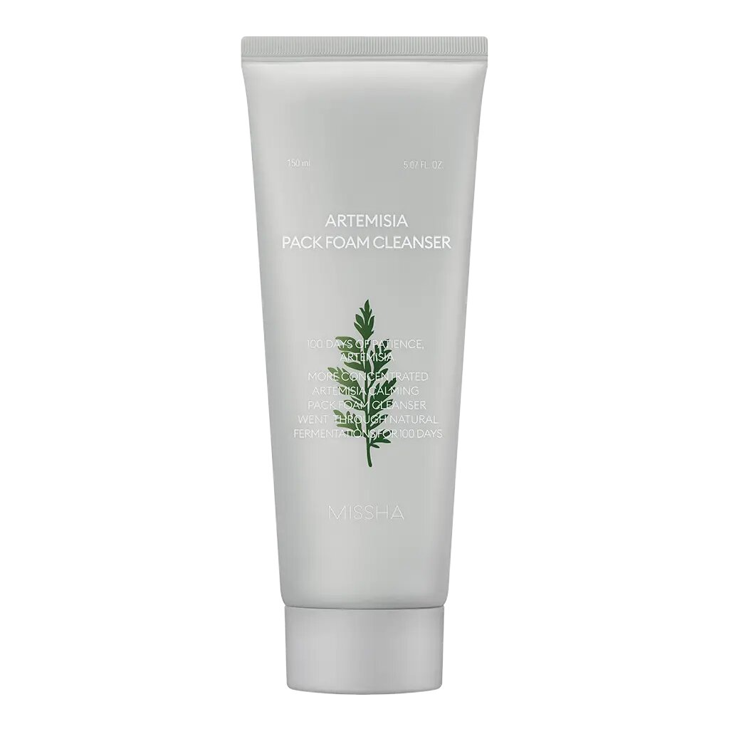 MISSHA Artemisia Calming Pack Foam Cleanser Успокаивающая пенка-маска для умывания с экстрактом полыни 150 мл 1 шт