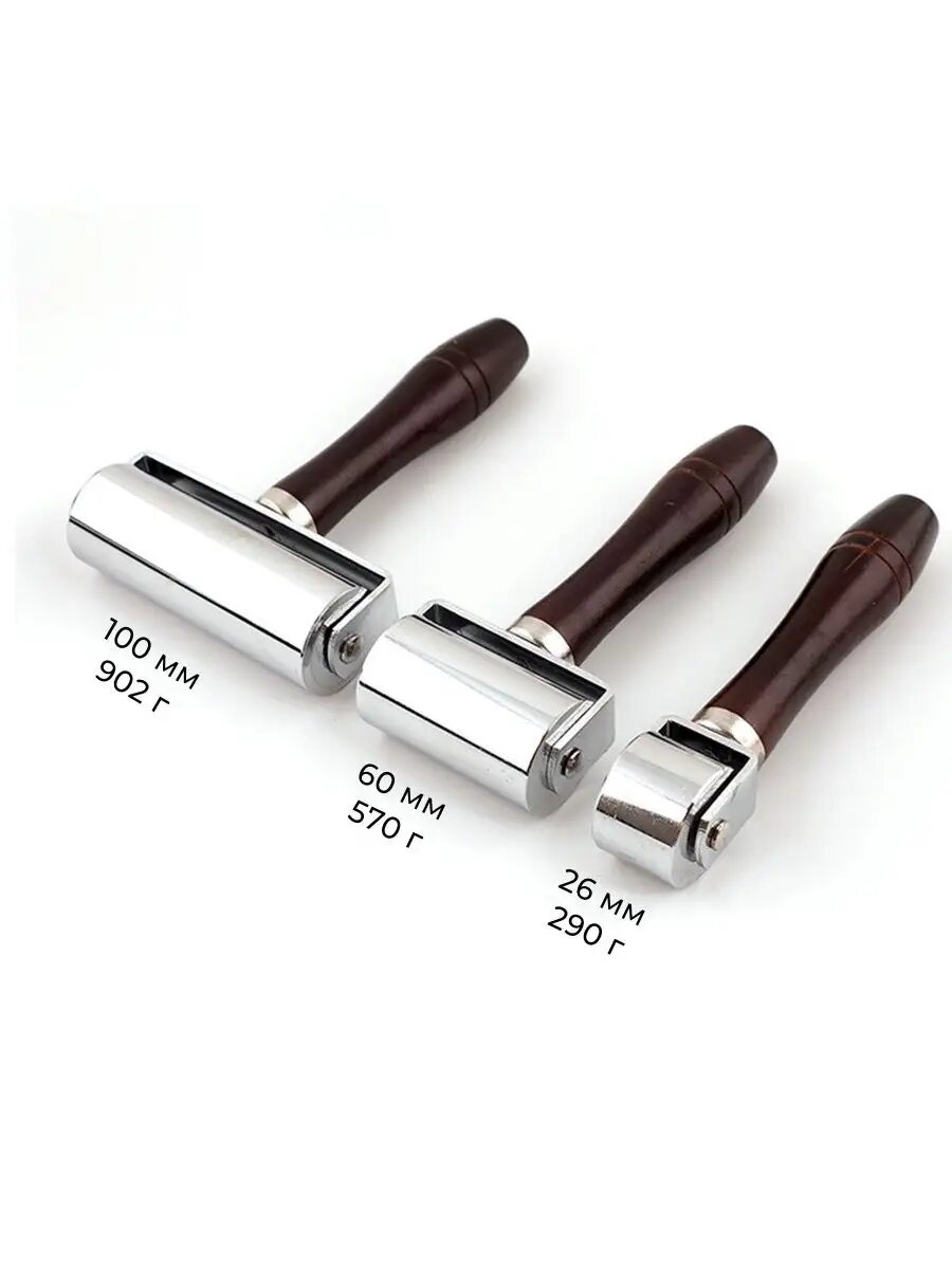 Роллер для клеевых работ с кожей 60 мм — фото 1