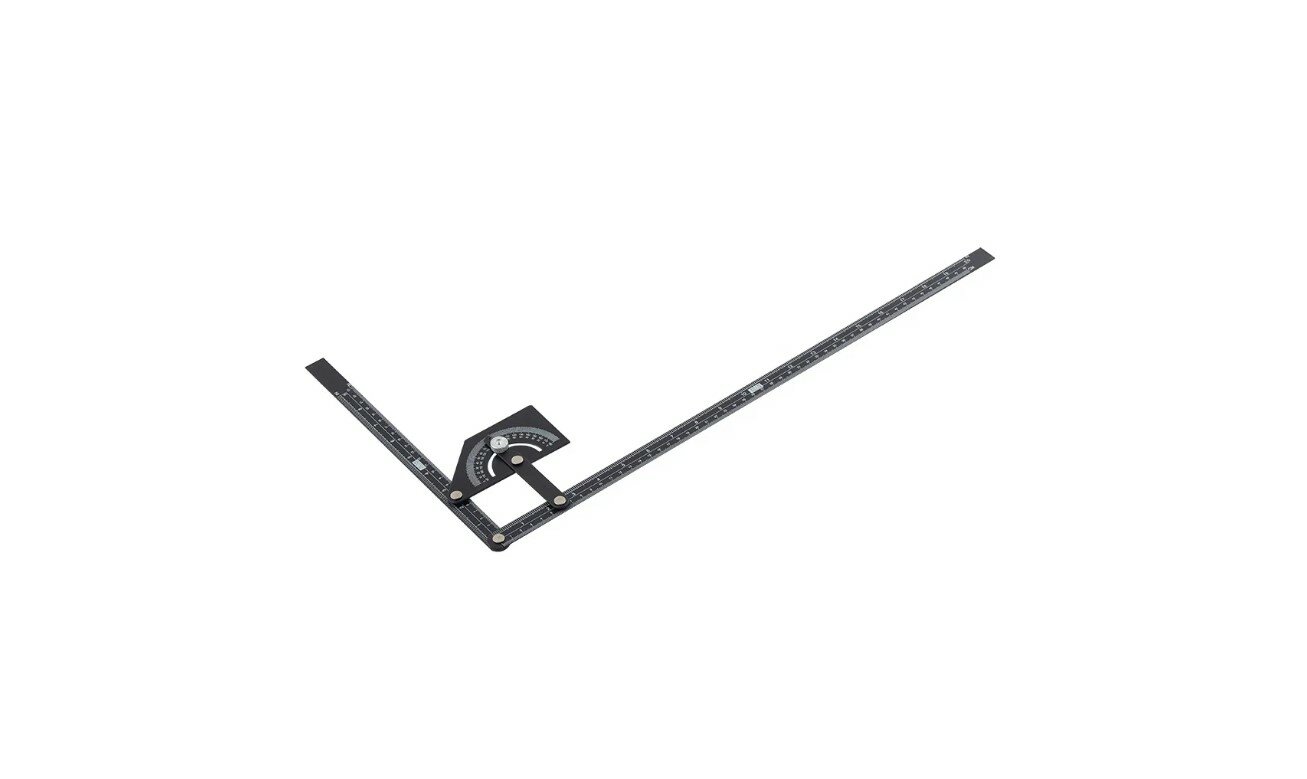 Угломер-квадрант Hesler 500 мм алюминиевый, складной, 0-180 градусов