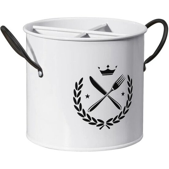 Подставка Regent Inox Linea TRINA для столовых приборов 19х13.5 см оцинкованное железо (93-TR-05-08)