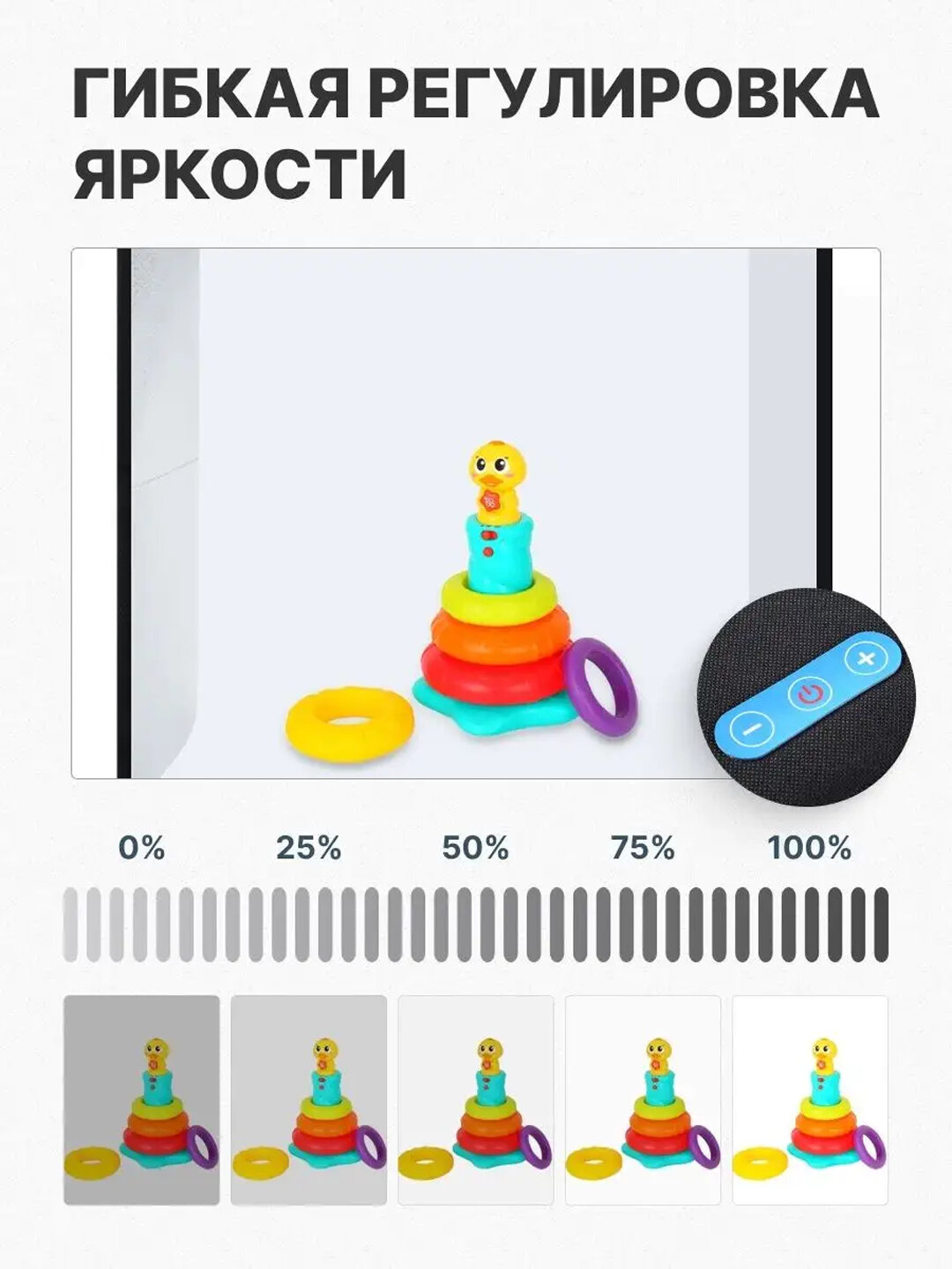 Фотобокс с крутящейся подставкой для предметной съемки, 30 * 30 * 30, 26 см — фото 1