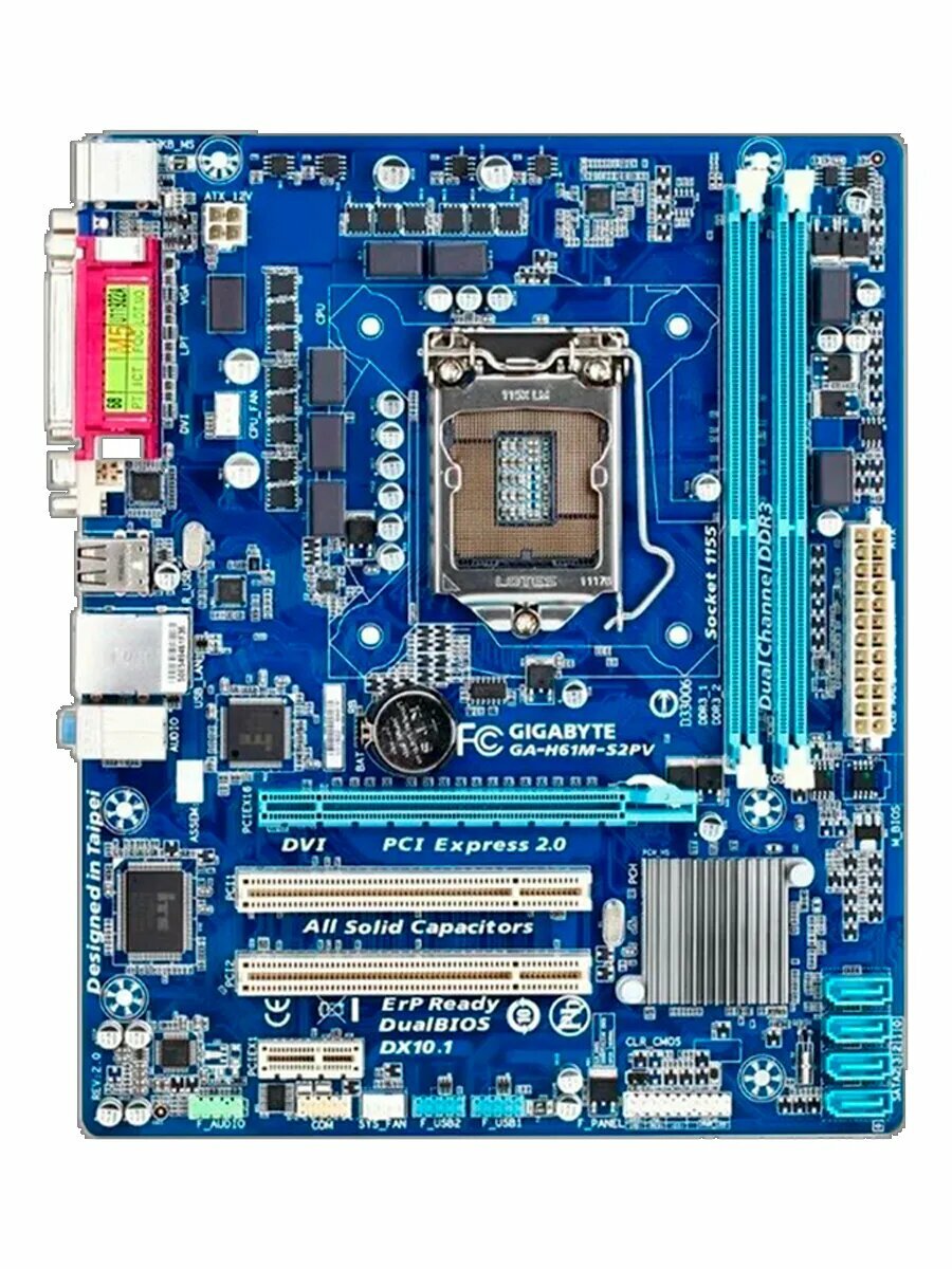 Материнская плата GA-H61M-S2PV — фото 1