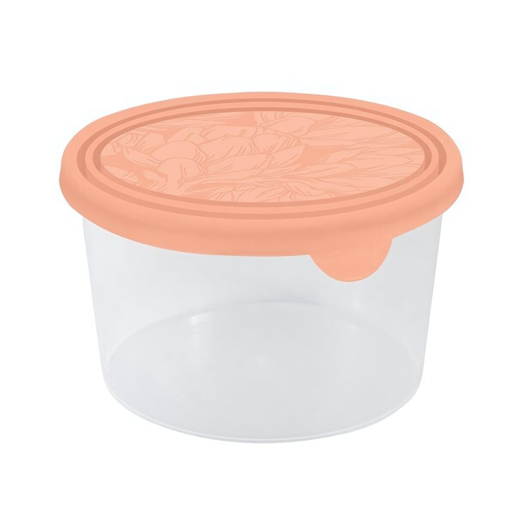 Контейнер для продуктов HELSINKI 075 л круглый персиковая карамель для хранения