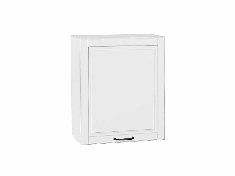 VVT Шкаф верхний с 1-ой дверцей Дублин Белый, Special White, 720, 600 В*Ш*Г 716*600*318, фасад МДФ Special White, корпус Белый Special White