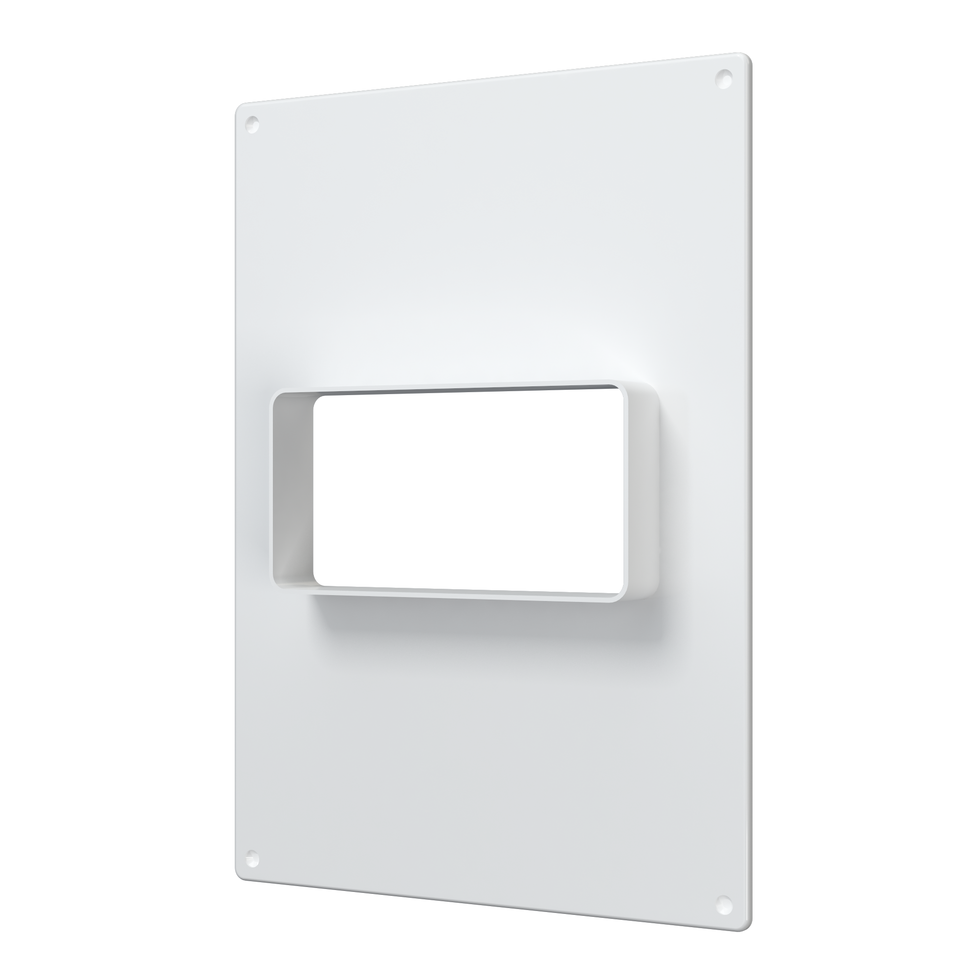 Площадка торцевая ПТГ фланец 120х60 горизонтальная 180х250 пластик ERA