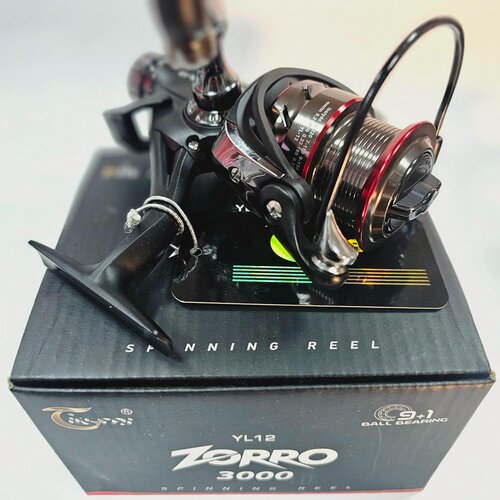 Изображение товара Катушка с байтраннером YIN TAI ZORRO 3000 (9+1)BB, для ловли на спиннинг, фидер, или донная снасть