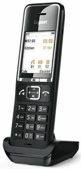 Дополнительная трубка Dect Gigaset Comfort 550HX (S30852-H3051-R104) черный
