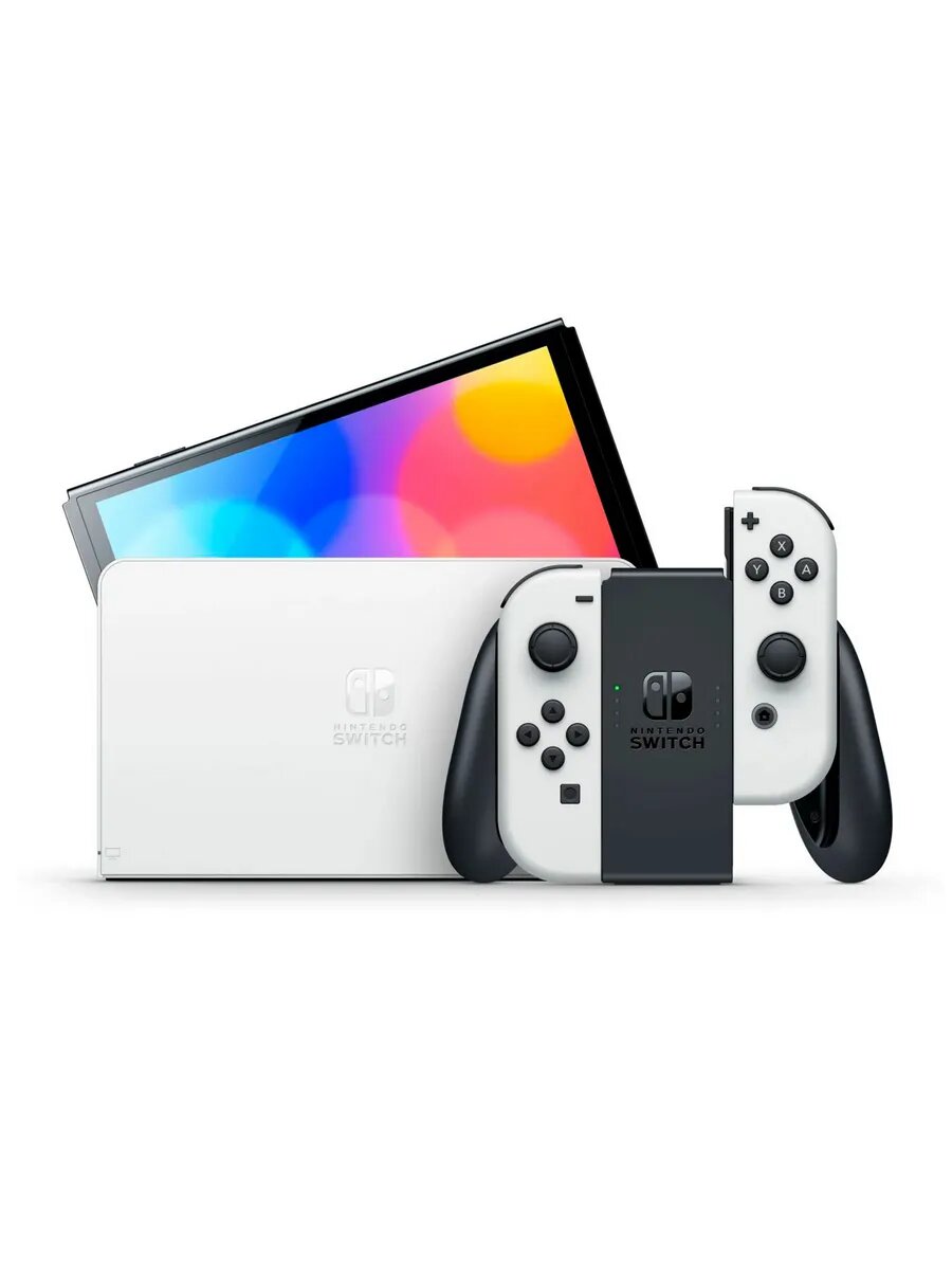 Консоль Nintendo Switch OLED White с док-станцией, 4GB RAM, OLED-дисплей