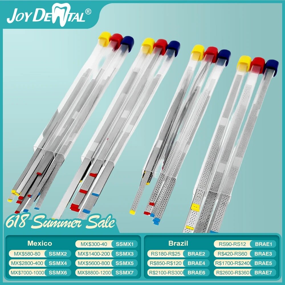 JOY DENTAL Стоматологические алмазные полировальные ленты, 45 Double with Hole