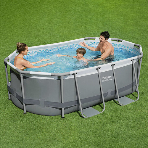 Изображение товара Каркасный овальный бассейн Bestway Steel Pro Max (Бествей Стил Про Макс) 305*200*84 см, фильтр-насос, дозатор, Bestway, 5614A