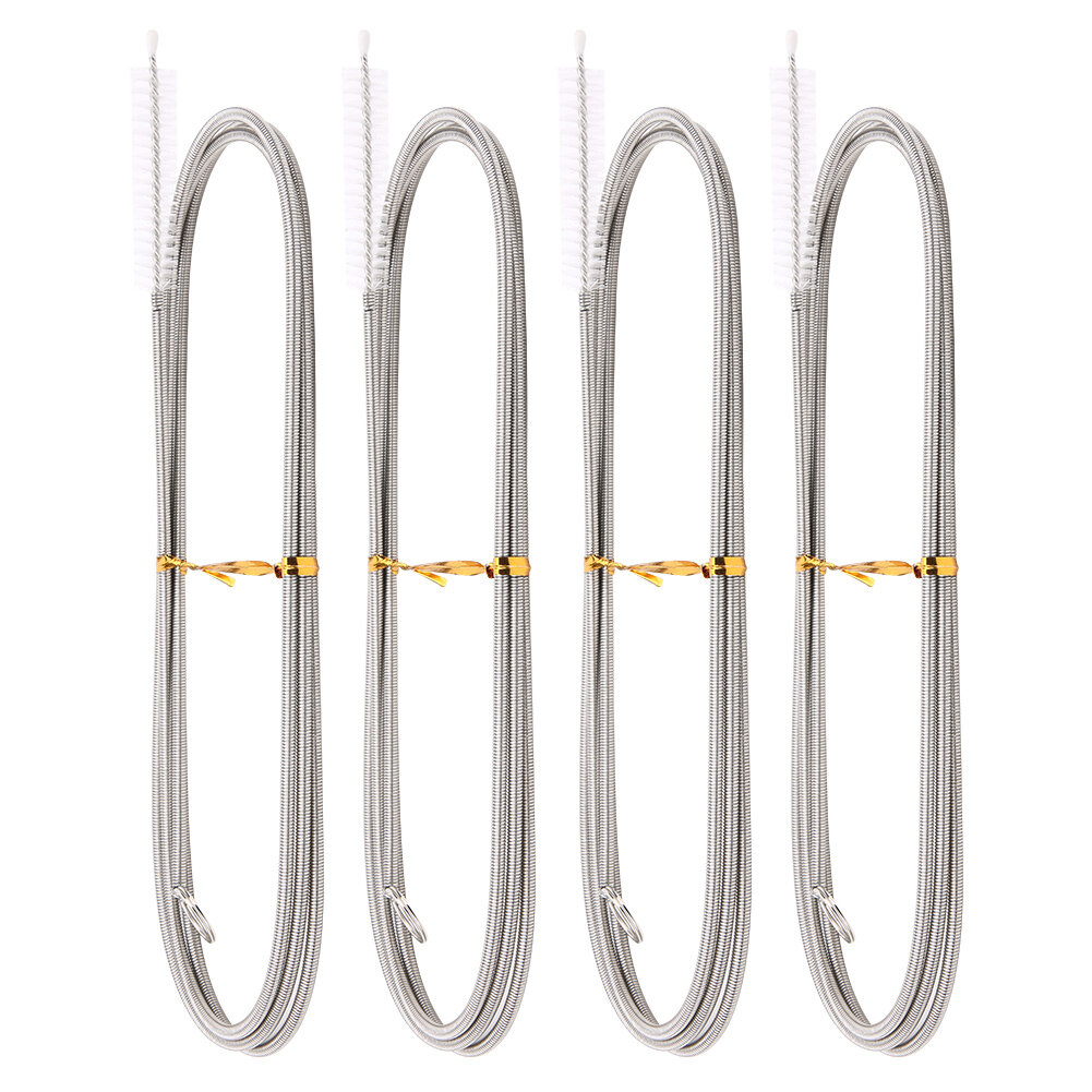 4Pcs Long Flexible Refrigerator Scrub Brush Pipe Drain Hole Dredging Tools Accessory