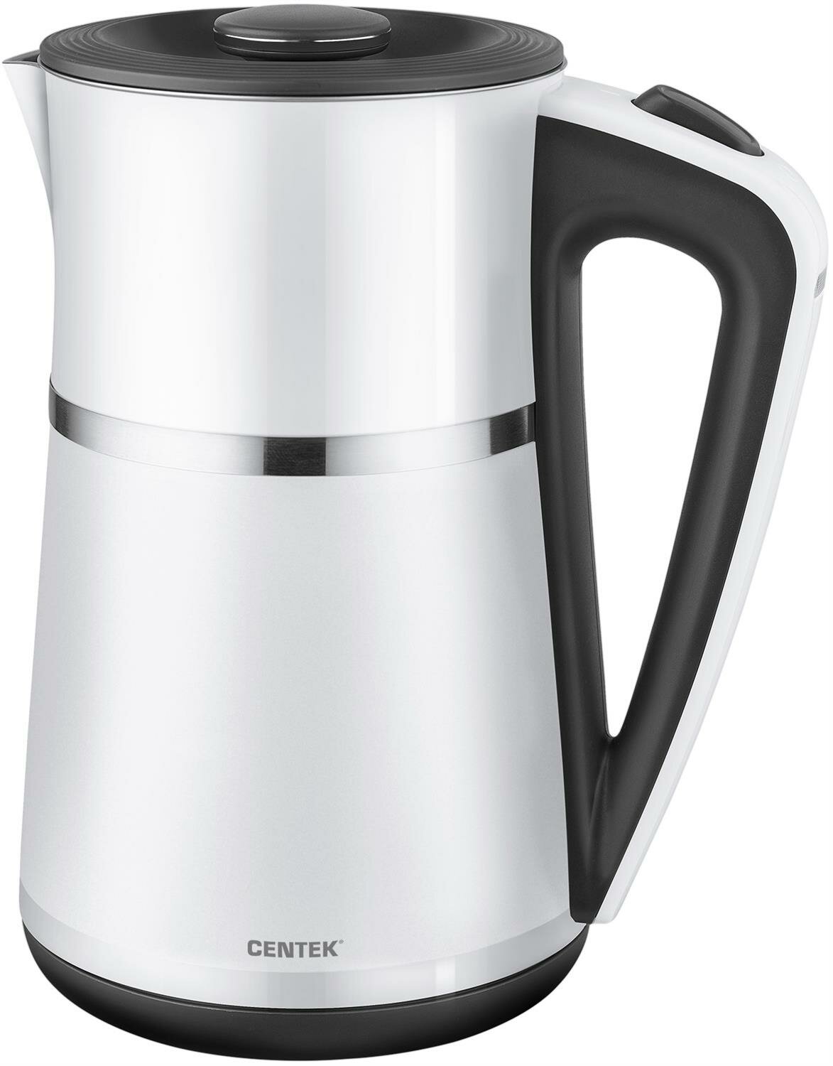 Электрический чайник CENTEK CT-0028 объем 1.7 л, мощность 2200 Вт, белый