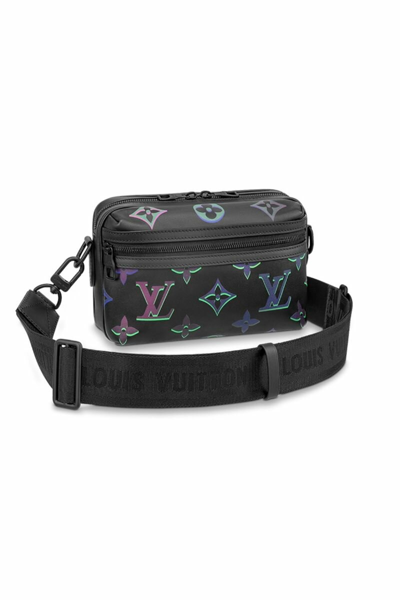 Сумка кросс-боди Louis Vuitton, фактура гладкая, черный